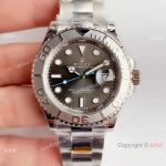 Noob Swiss 3135 Rolex Yachtmaster 116622 Rhodium Grey Dial Watch AAA Replica_th.jpg